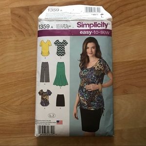 Maternity sewing pattern Simplicity 1359